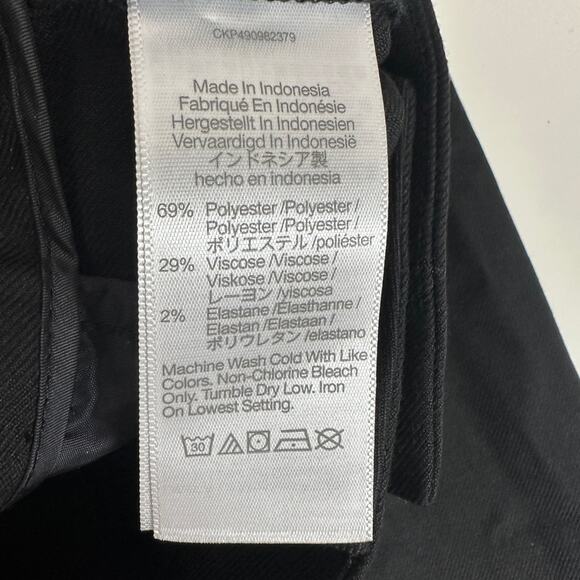 Madewell The Petite Harlow Superwide Leg Trouser Brushed Twill Black US 0 NWT - Picture 11 of 13